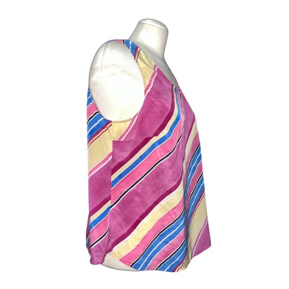 Croft & Barrow Womens Sz XL Sleeveless Multicolor Striped Tank Top Blouse - Picture 11 of 11